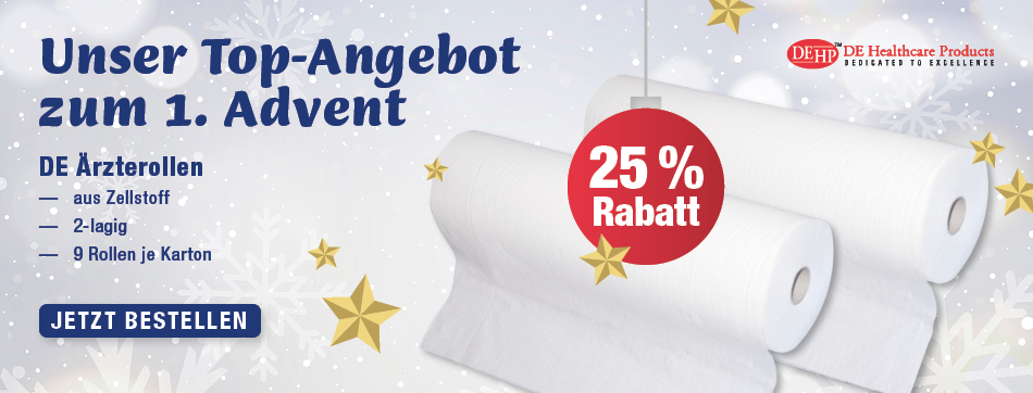 aus Zellstoff, 2 - lagig, 9 Rollen je karton, aerzterollen, Liegenrollen