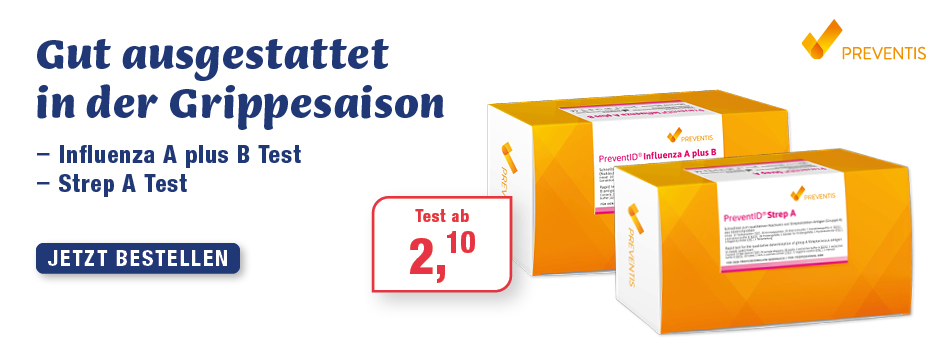Influenza A + B, Strep A, Schnelltest, Grippesaison