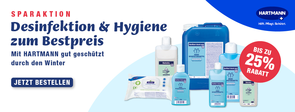 paul hartmann, gut geschuetzt durch den winter, desinfektion und hygiene, desinfektionstuecher, haendedesinfektion, sterillium, bacillol, baktolin