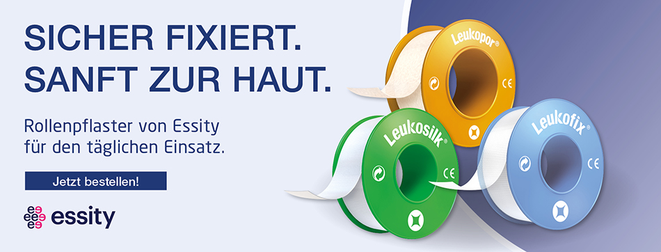 essity, rollenpflaster, leuopor, leukosilk, leukofix, verband, verbandmaterial