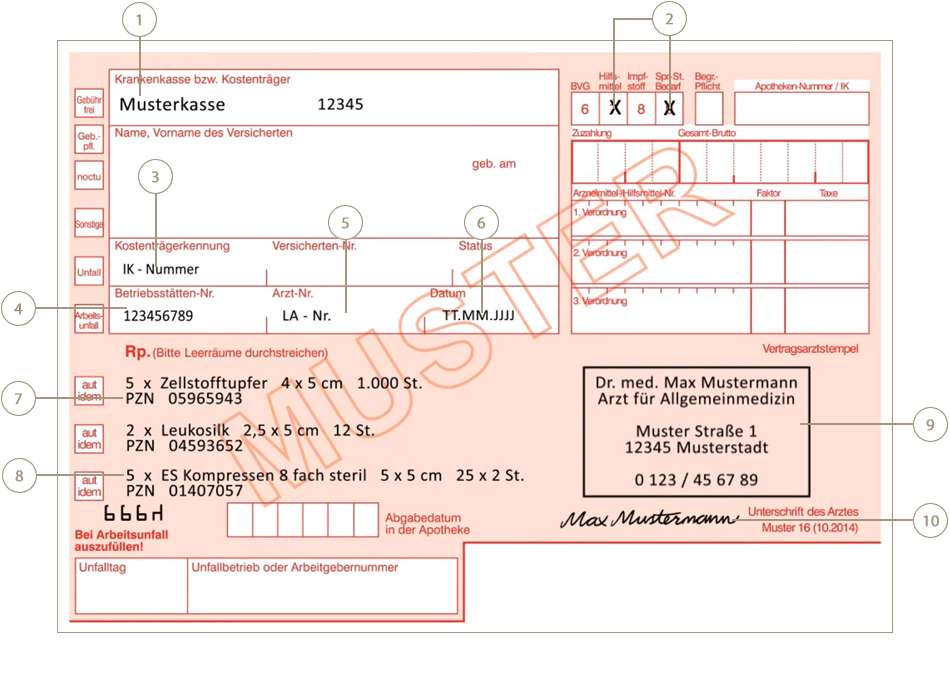 Sprechstundenbedarf Rezept