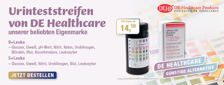 MediQuick | urinteststreifen, leuko, eiweiß, glucose, leukozyten, nitrit