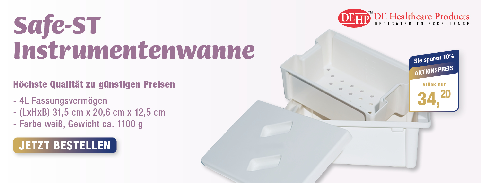 MediQuick | instrumentenwanne, desinfektion