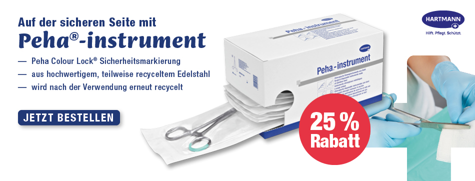 Peha®-instrument, Sicherheitsmarkierung Peha Colour Lock® für Einweginstrumente; Hochwertiger Edelstahl aus teilweise recyceltem Material