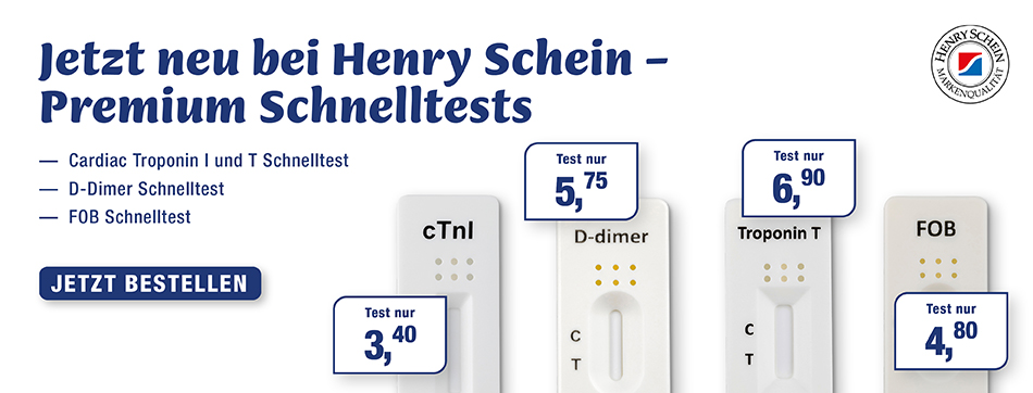 Cardiac Troponin I und T - Test, D - Dimer Schnelltest, FOB - Test