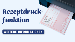 Nutzen Sie unsere neue, integrierte Rezeptdruckfunktion, um schnell und unkompliziert Rezepte für die Abrechnung mit der Krankenkasse zu erstellen.