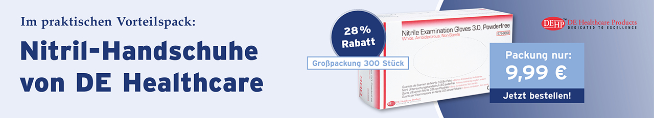 unsteril, Nitril, puder-und latexfrei.Großpackung 300 Stueck, de healthcare