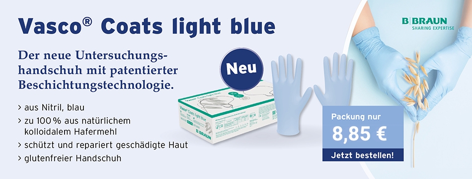 COATS® – der neue Untersuchungshandschuh mit patentierter Beschichtungstechnologie, aus Nitril, zu 100 % aus natürlichem kolloidalem Hafermehl, KLINISCH GEPRÜFT, die Haut zu schützen und geschädigte Haut zu reparieren. Zertifiziert glutenfreier Handschuh - sicher für Menschen mit Zöliakie oder Glutenunverträglichkeit