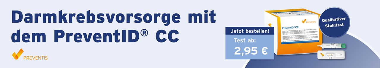 darmkrebsvorsorge, stuhltest, preventid cc, qualitativer stuhltest