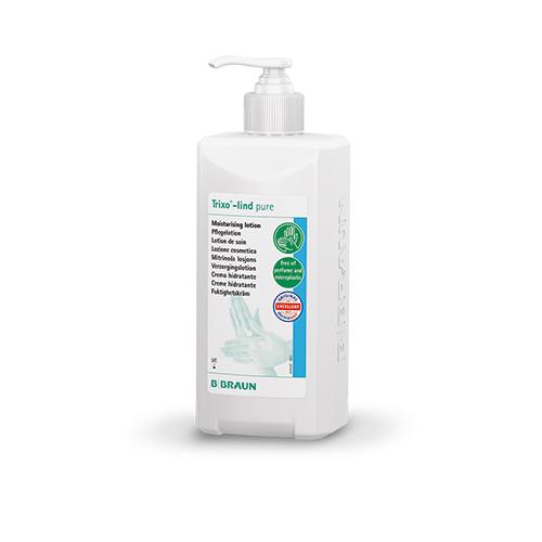 Trixo-lind pure 500 ml Flasche mit aufgesetzterDosierpumpe