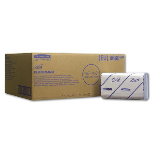 Scott Handtücher PERFORMANCE 1-lagig, 31,5 x 21,5 cm, Interfold, 3.180 Stück