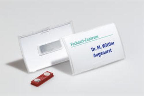 Namensschild Quick Fold mit Magnet, 10St Namensschild Quick Fold mit Magnet, 10St