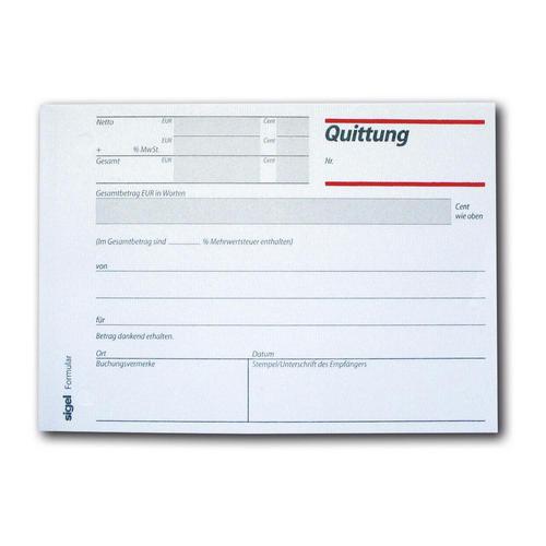 Quittungsblock A6, 1St Quittungsblock A6, 1St