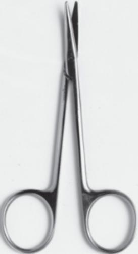 Präparierschere fein BC165, stumpf/stumpf, gebogen 115 mm