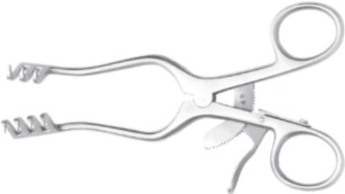Wundspreizer nach Weitlaner, scharf, 16,5 cm Wundspreizer nach Weitlaner, scharf, 16,5 cm