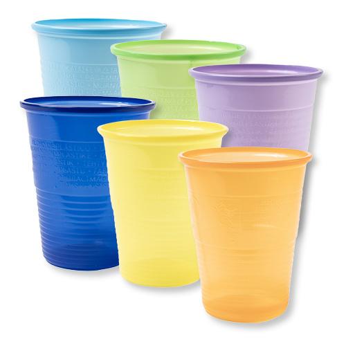 HS-Mundspülbecher 180ml gem. Farben!3000