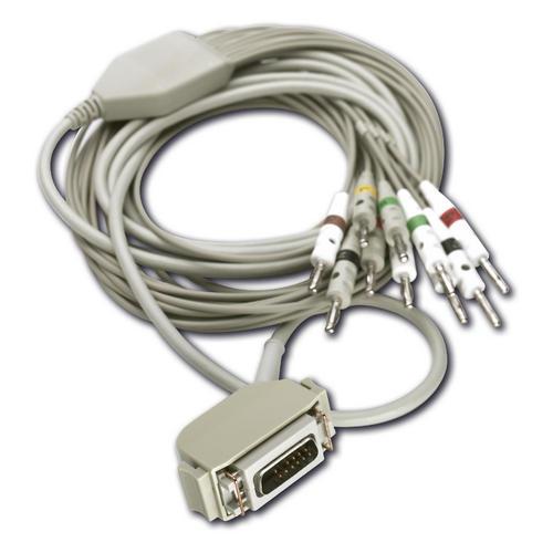 EKG Patientenkabel, mit Schnappstecker, 10polig, Defischutz EKG Patientenkabel, mit Schnappstecker, 10polig, Defischutz