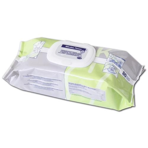 Mikrobac Tissues XXL, Schnelldesinfektion, Tuchgröße: 25 x 38 cm, Flowpack, 6 x 40 Tücher