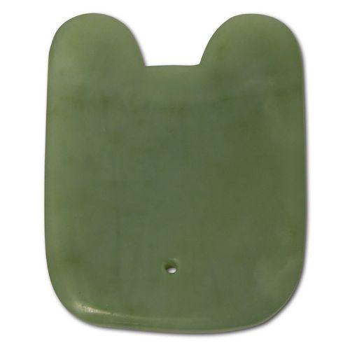 Gua Sha Jade-Schaber rechteckig, 1St