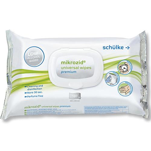 Mikrozid Universal Wipes Premium, Tuchgröße: 20 x 20 cm, Softpack, 6 x 100 Tücher