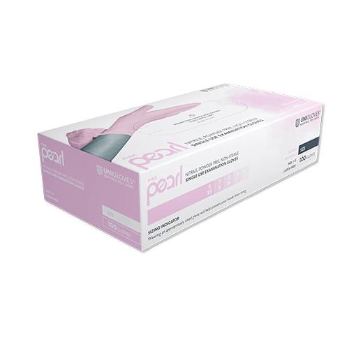 Pink Pearl Nitrilhandschuhe, puderfrei, Gr. XL, 100 Stück