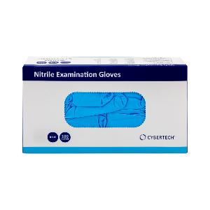 CyberTech Nitril-Untersuchungshandschuhe, puderfrei, blau, Gr. XS