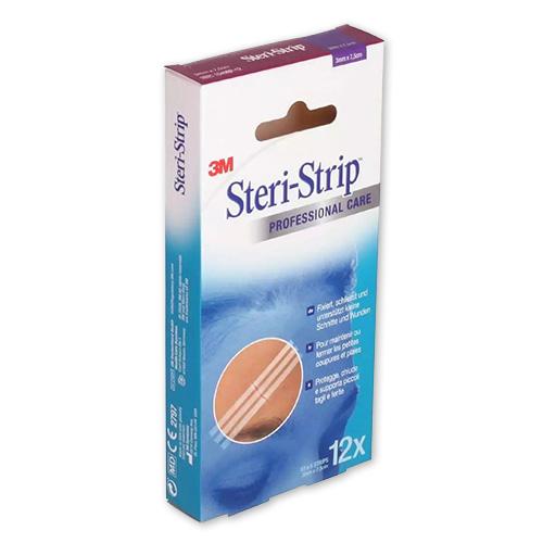 Steri-Strip, Wundverschlussstreifen, 0,3 x 7,5 cm, 12 x 5 Streifen