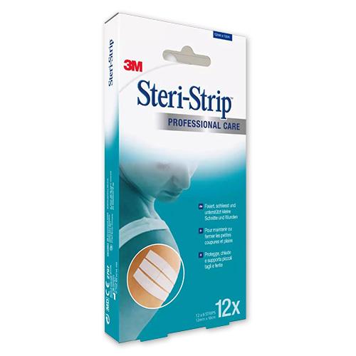 Steri-Strip, Wundverschlussstreifen, 1,2 x 10 cm, 12 x 6 Streifen