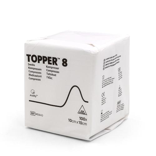 Topper 8 Kompressen unsteril 10x10cm, 100St Topper 8 Kompressen unsteril 10x10cm, 100St