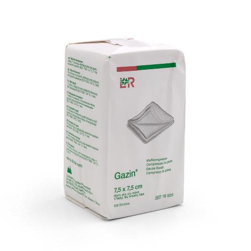 Gazin OP Kompressen 8fach unsteril, 7,5x7,5cm, 100St Gazin OP Kompressen 8fach unsteril, 7,5x7,5cm, 100St