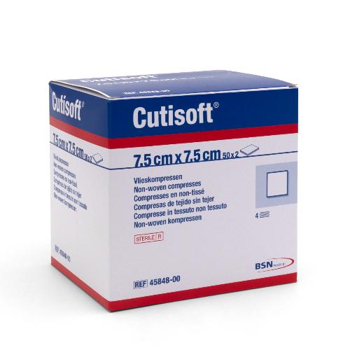 Cutisoft Kompressen steril 7,5x7,5cm, 100St