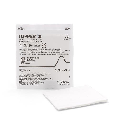 Topper 8 Kompresse steril 10x10cm, 75x2St