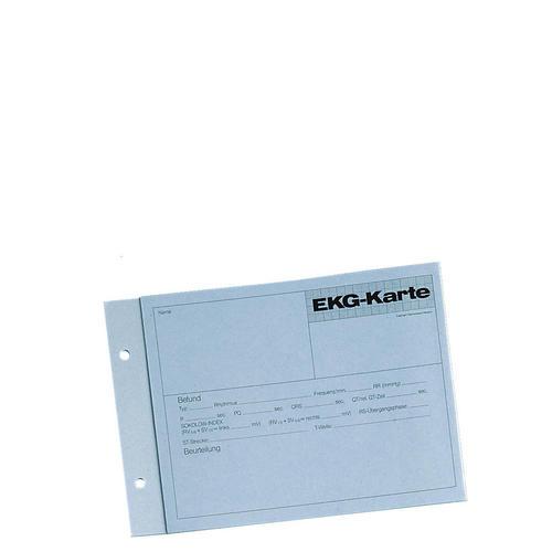 EKG Karten blau 3-Kanal A5 quer, 100St