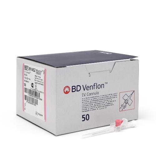 BD Venflon™ G20 1,0x32mm rosa 50Stk BD Venflon™ G20 1,0x32mm rosa 50Stk