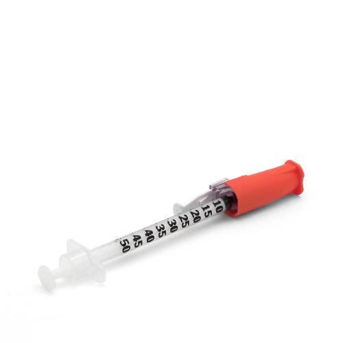 BD SafetyGlide Insulin 0,5ml 0,30x8mm, 100Stk