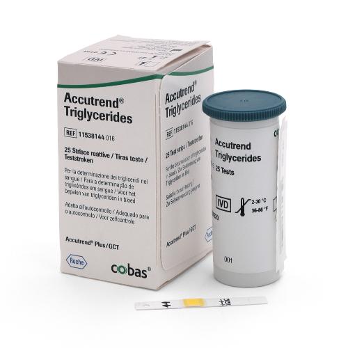 Accutrend Triglyceride Teststreifen 25St Accutrend Triglyceride Teststreifen 25St