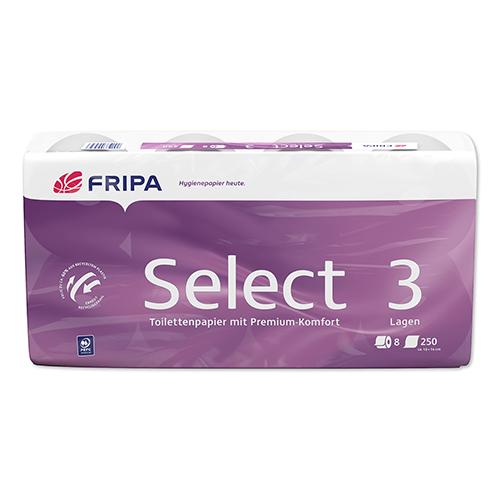 Toilettenpapier Select, 3-lagig, weiß, 48 Rollen