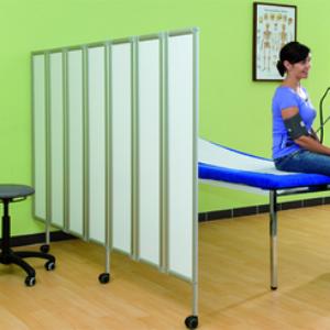 Ropimex Faltwand 8-teilig weiß 240x145cm Ropimex Faltwand 8-teilig weiß 240x145cm