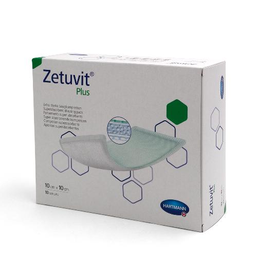 Zetuvit® Plus Saugkompr. steril 10x10 cm, 10St