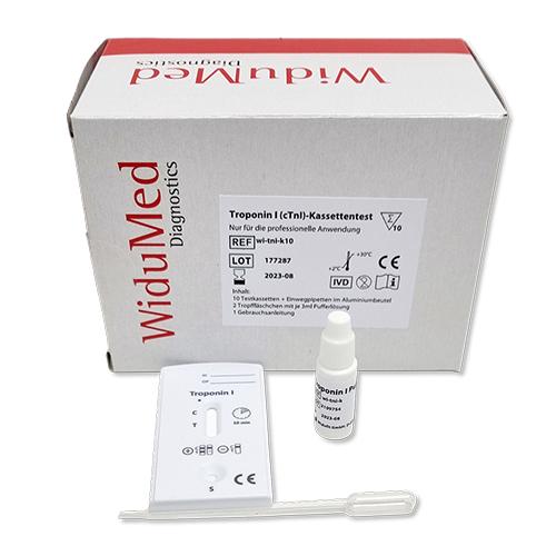 WiduMed Troponin I Kassettentest, 10 Stück