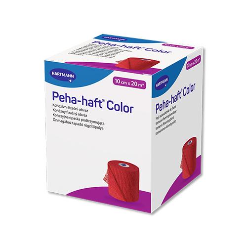Peha-haft Color Fixierbinden, latexfrei, 10cmx20m rot, 1Stk