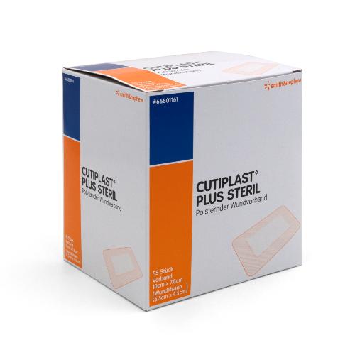 Cutiplast Plus steril 10x7,8cm, 55St