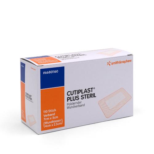 Cutiplast Plus Steril, 5 x 7 cm, 110 Stück
