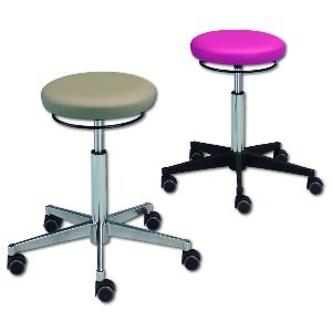 Drehhocker RAL 9005, Bezug Classic