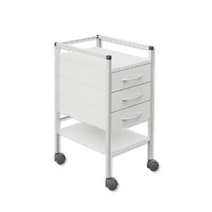 Basiswagen 08/16® 3 Schubl. B34 x H70,5cm weiß