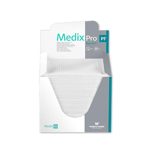 MedixPro PF, Medizinische Unterlagen, 3-lagig mit PE-Folie, 33 x 48 cm, weiß, 6 x 80 Stück