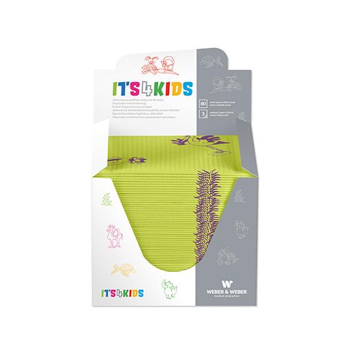 It's4Kids Medizinische Unterlagen für Kinder, 3-lagig mit PE-Folie, 33 x 48 cm, limette, 6 x 80 Stück