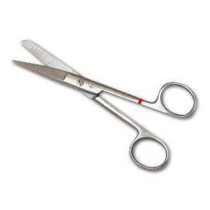 Einmal Schere st/sp gerade 14,5cm, 25Stk