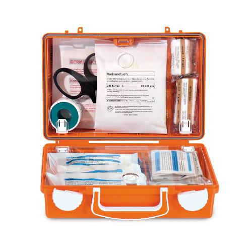 Erste Hilfe Koffer mit Inhalt nach DIN 13157, Maße 26 x 17 x 11 cm (L x H x T), 1 Stück