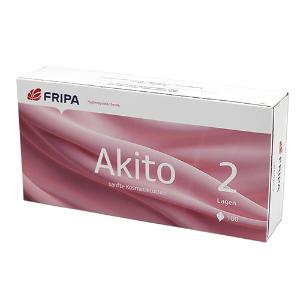 Akito-Kosmetiktücher Box 100 Stk, 2 lg.